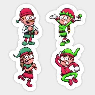 Christmas Elves Sticker Pack Sticker